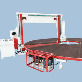 Máquina de corte circular/giratória horizontal da esponja, máquina do corte por blocos da espuma